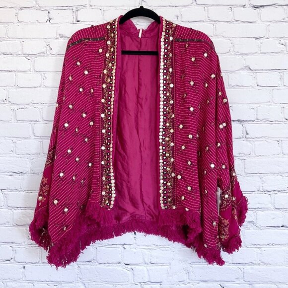 NWT Free People Rays Of Light Embellished Jacket Size Large - Picture 2 of 8